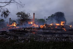 Per gaisrą gyvenamajame name Rusijoje žuvo 8 žmonės