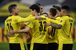 Be gailesčio: Dortmundo „Borussia“ pusfinalyje jau iki pertraukos sušaudė žemesnės lygos klubą