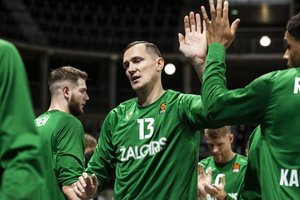 Lengvą „Žalgirio“ pergalę Kaune prieš „Nevėžį“ paženklino P. Jankūno jubiliejus