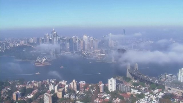 Sidnėjų apgaubė sveikatai kenksmingi dūmai: atšaukti keltų reisai, žmonės raginami likti namuose