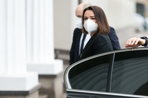 Baltarusijos opozicijos lyderė lankosi Slovėnijoje, perimsiančioje pirmininkavimą ES