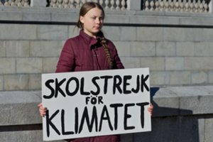 Klimato aktyvistė G. Thunberg ragina imtis veiksmų
