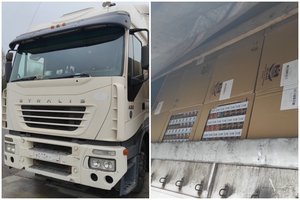 Sužinojęs, kad jo vilkikas bus tikrinamas, baltarusis spruko, palikęs rūkalų už milijoną eurų