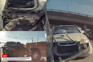 Top 10 šiurpą keliančių avarijų vaizdo įrašų, užfiksuotų „Tesla“ automobilių kameromis