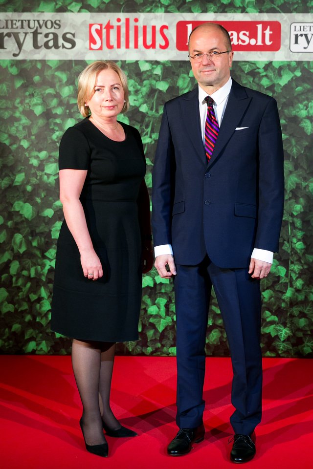 Remigijus Žaliūnas su žmona Dalia.<br>T.Bauro nuotr.