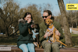 Du niekam nereikalingi šuniukai suvirpino poros širdis: namus valdo karalienė ir energijos bomba