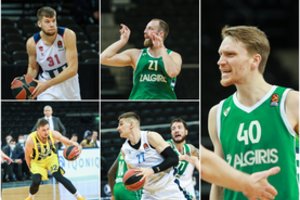 Lietuvos krepšininkai Eurolygos mūšiuose – kieno pavardė skambėjo garsiausiai
