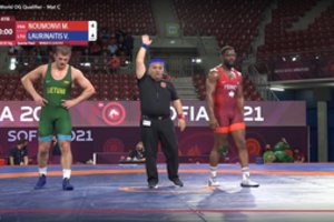 Imtynininkui Viliui Laurinaičiui iki olimpinės svajonės liko tik vienas žingsnis