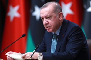 R. T. Erdoganas žada mobilizuoti pasaulį ir sustabdyti Izraelio „terorą“