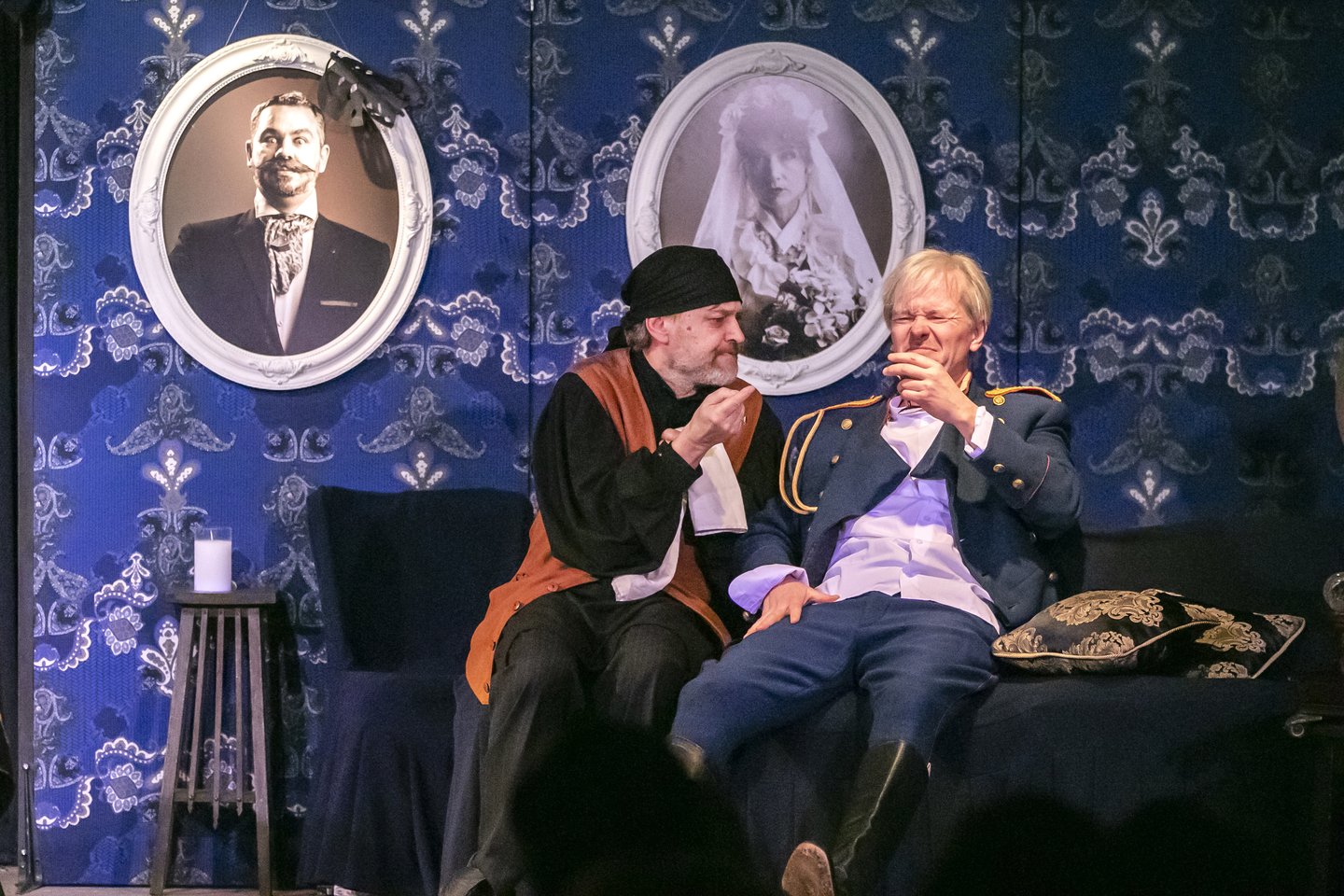 Į muzikinio teatro „Legendos“ sceną sugrįžta Kristinos Kazlauskaitės režisuotas spektaklis „Principas“.<br>S.Barasos nuotr. 