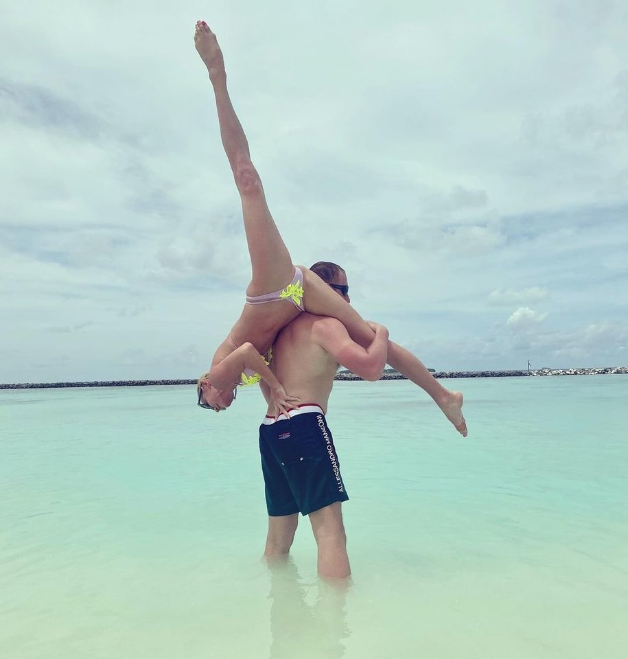  Anastasijos Voločkovos atostogos Maldyvuose.<br> Instagramo nuotr.
