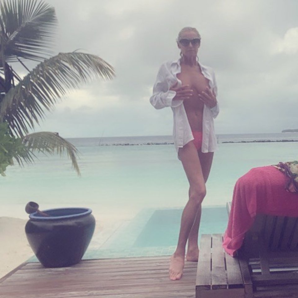  Anastasijos Voločkovos atostogos Maldyvuose.<br> Instagramo nuotr.