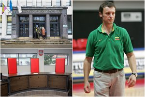 Sporto universitete – skandalas dėl mokymo medžiagos ištrynimo: garsus krepšinio treneris tapo teisiamuoju