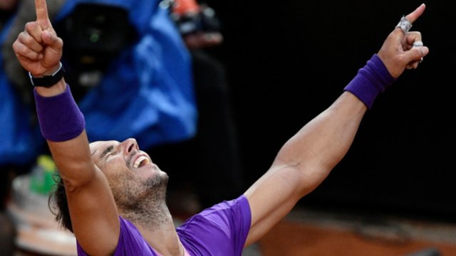 Pamatykite, kaip pergale prestižiniame „Italian Open“ turnyre džiaugėsi R. Nadalis