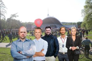 Apribojimų suvaržytus renginių organizatorius tūkstantinė minia Vingio parke paliko be žado