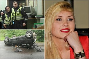 Girto Kėdainių patrulio kelyje traiškyta mergina kaip reikiant pamokė atlyginti žalą besikračiusią policiją