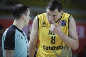 J. Mačiulis su AEK Graikijos čempionato pusfinalį pradėjo pralaimėjimu