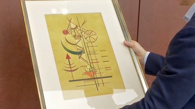 Pasigrožėkite: aukcione pristatytas 70 metų dingusiu laikytas V. Kandinskio paveikslas