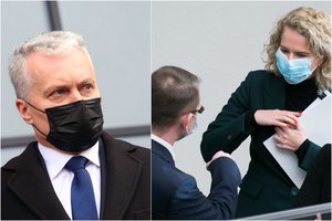 G. Nausėda pažėrė pastabų A. Armonaitei ir A. Dulkio komandai