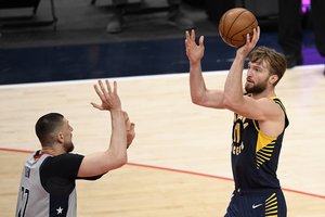 Trigubą dviženklį surinkęs D. Sabonis neišgelbėjo – „Pacers“ NBA sezonas baigtas