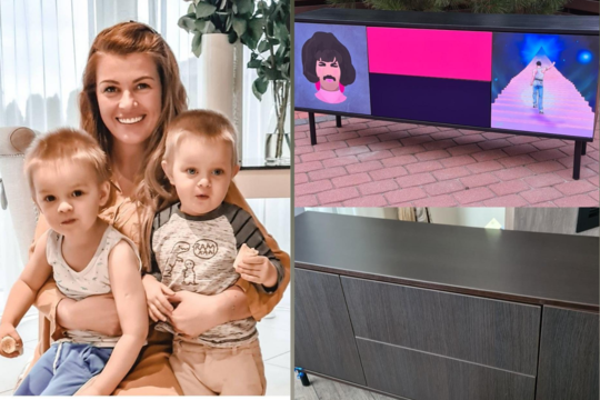 Pametinukų mama Marina rado verslo nišą: siūlo baldams padaryti pribloškiantį makiažą