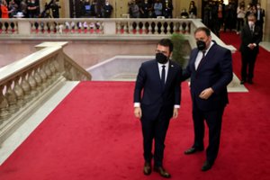 Katalonijos prezidentu išrinktas nuosaikiųjų separatistų lyderis