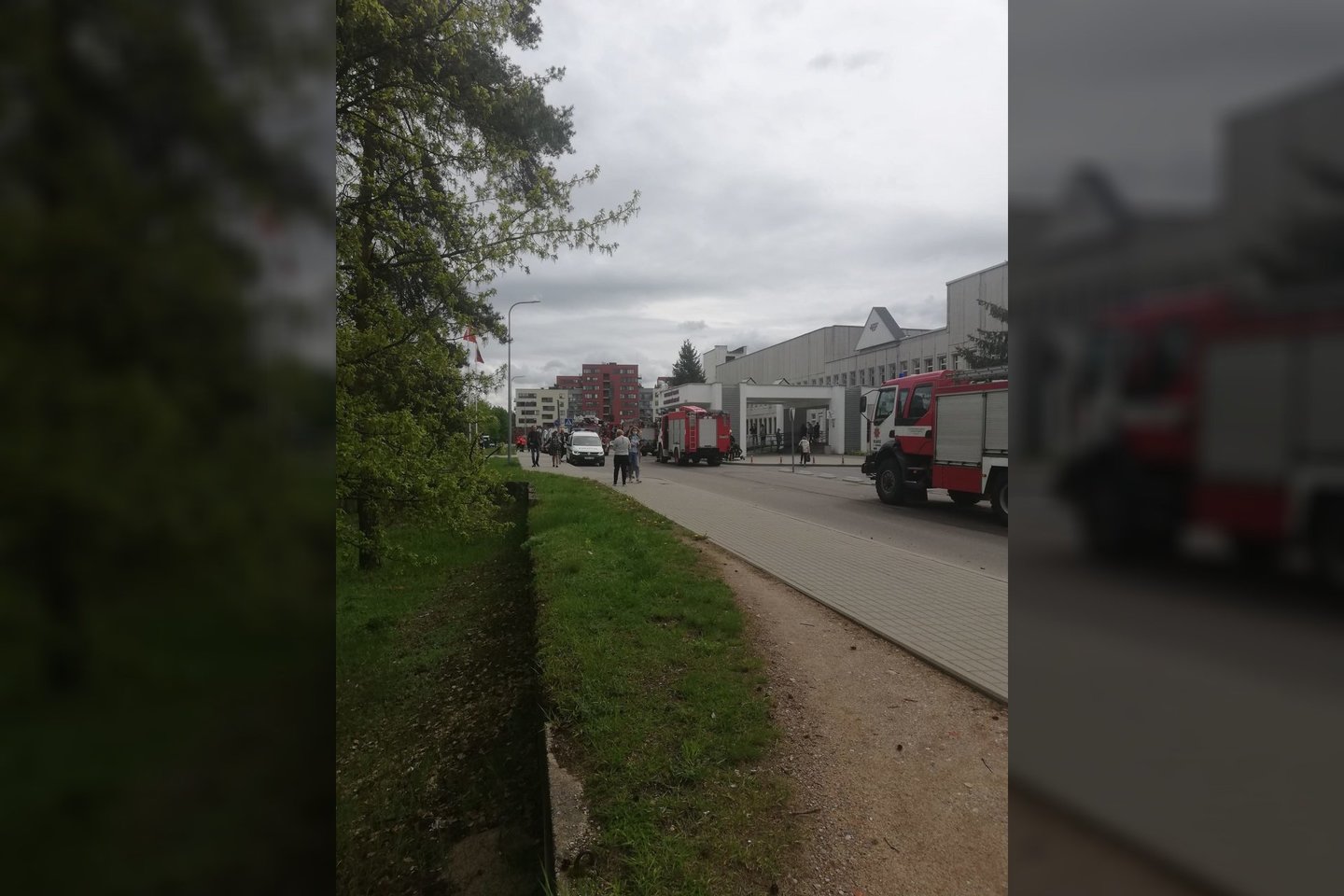  Per gaisrą Vilniaus ligoninėje nukentėjo du žmonės.<br> Facebook/Irenos G. nuotr.
