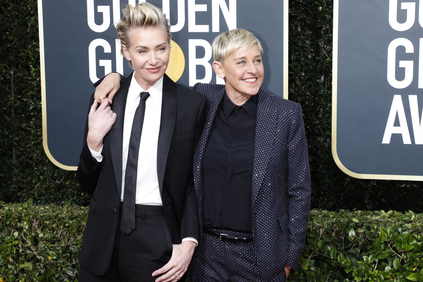 Portia de Rosi ir Ellen DeGeneres.<br>imago images/Future Image/Scanpix nuotr.