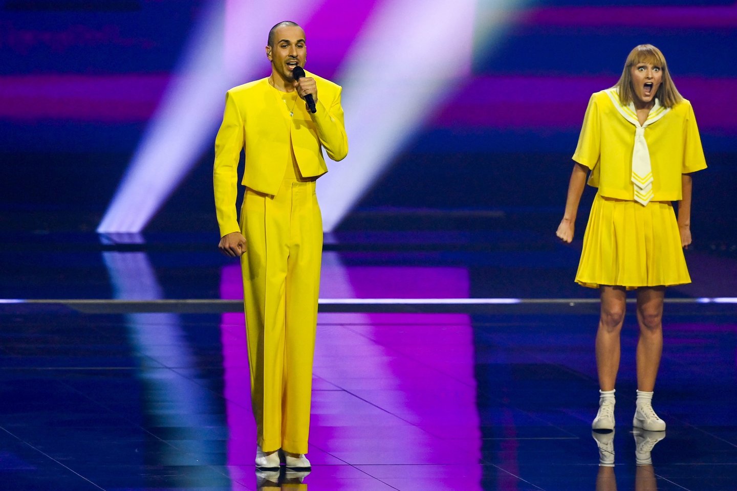 Paaiškėjo, kurią vietą pirmajame „Eurovizijos“ pusfinalyje užėmė „The Roop“.<br>Scanpix nuotr.