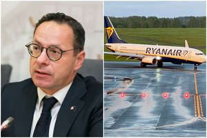 Ž. Pavilionis: bus siūloma stabdyti bet kokius skrydžius virš Baltarusijos, o tai jai kainuotų brangiai