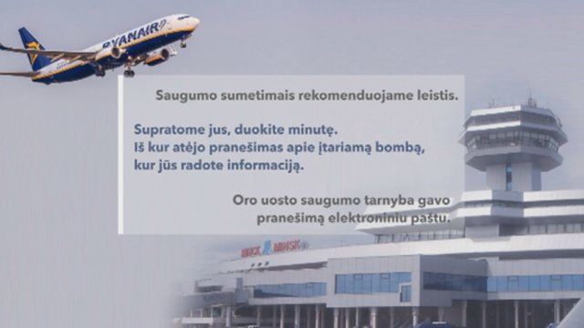 Išskirtinė medžiaga: paviešinta Minsko oro uosto skrydžių valdymo centro pokalbio dalis su „Ryanair“ pilotais