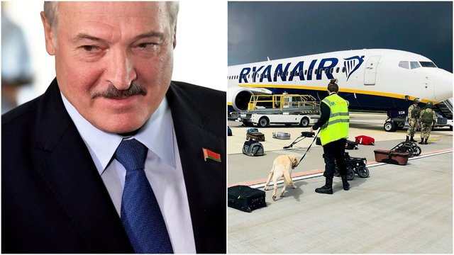 Tarptautinė bendruomenė smerkia priverstinį keleivinio lėktuvo nutupdymą Minske