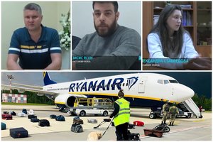 Baltarusijos televizija tikina radusi dingusius lėktuvo keleivius: prašė pareigūnų likti Minske