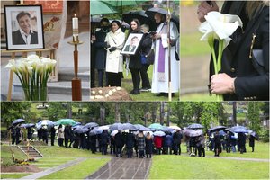 Vilniuje į paskutinę kelionę išlydėtas ambasadorius E. Bagdonas, pagerbė ir V. Adamkus