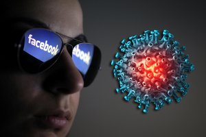 „Facebook“ nebetrins teiginių, kad naująjį koronavirusą galėjo sukurti žmogus