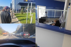 Eilės prie „Regitros“ penktadienį – kaip per „Jamam“ išpardavimus: prie padalinio pamainomis stovi net giminaičiai