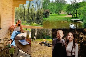 F. Leščiauskaitė su A. Užkalniu įsirenginėja 40 kv metrų sodelį: „Už tiek butą Vilniuje gali nupirkti, bet ne tokį, koks man patiktų“