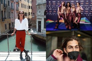 Kas ir koks jis, „Eurovizijos“ laimėtojų „Måneskin“ lyderis Damianas, visus pakerėjęs savo seksualumu?