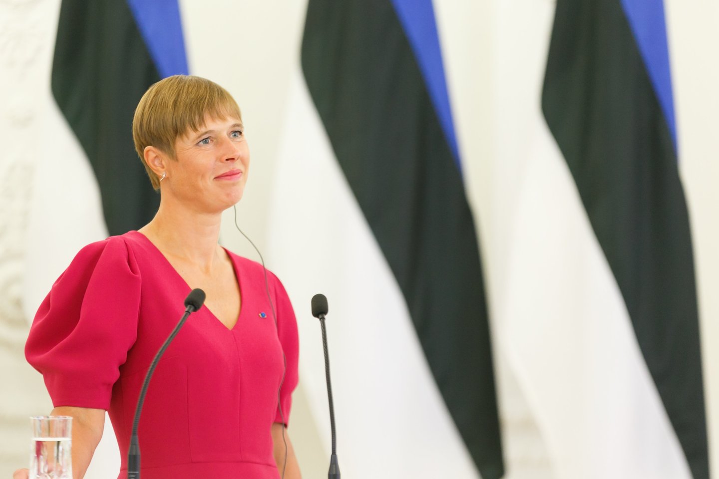 Estijos vadovė Kersti Kaljulaid.<br>T.Bauro nuotr.