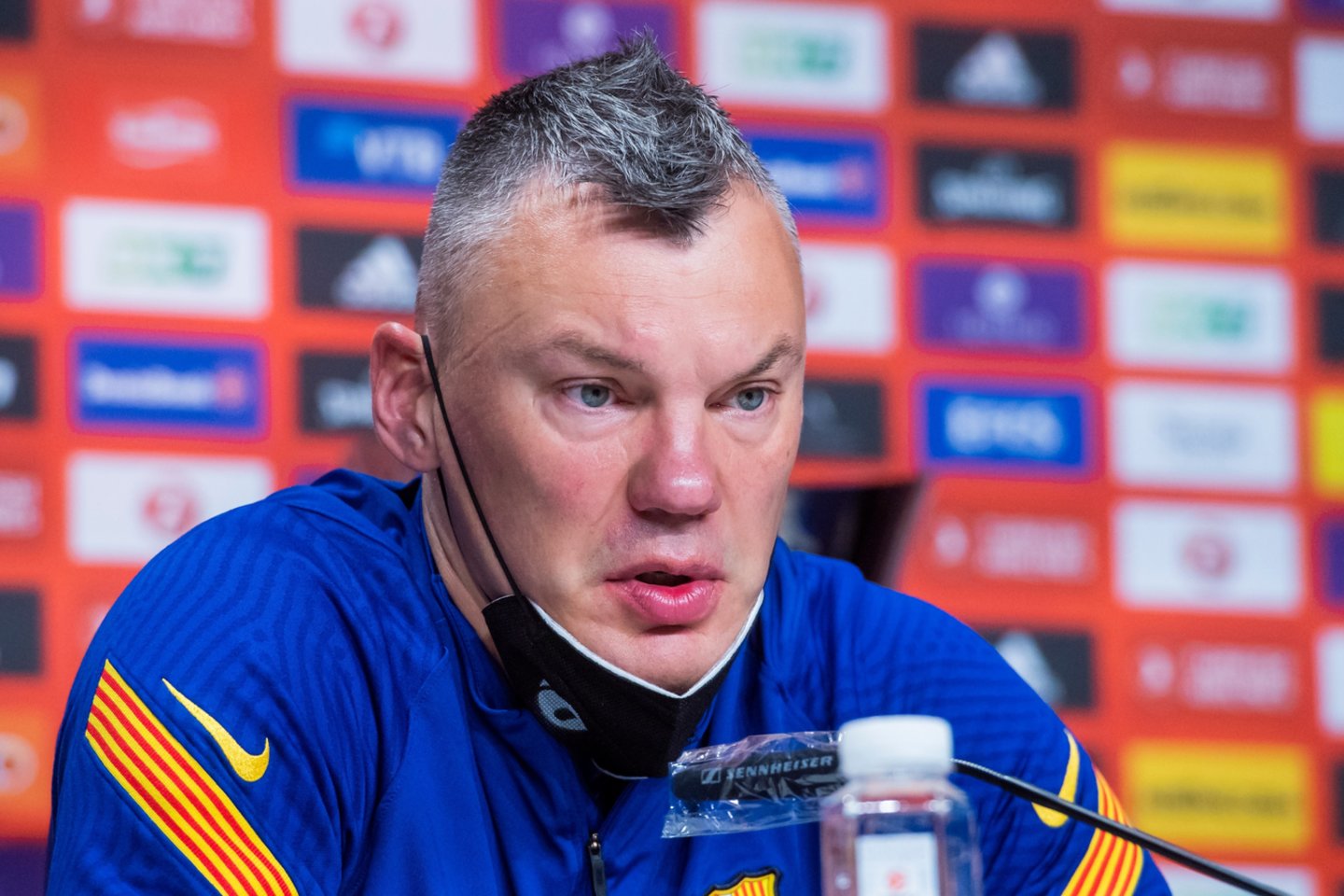 Š.Jasikevičiaus nusiteikė sunkiam finalui.<br>„Barca Basket“ nuotr.