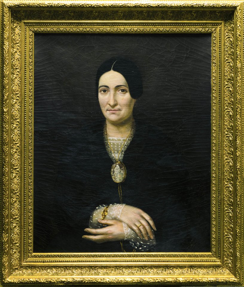 Napoleonas Mykolas Julius Ylakavičius. „Nežinomos kilmingos moters portretas“, XIX a. vid.<br> Organizatorių nuotr.