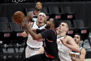„Blazers“ sutramdė N. Jokičių ir rado kelią į pergalę prieš „Nuggets“ – serijos rezultatas tapo 2:2