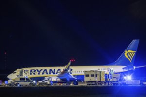 „Ryanair“ lėktuvas nutupdytas Berlyne dėl anoniminio pranešimo apie bombą