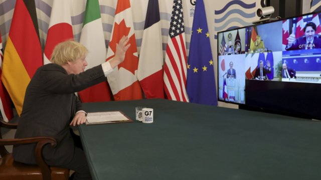 G7 pirmąkart per dvejus metus posėdžiaus gyvai: ketina aptarti ir Baltarusijos grėsmę