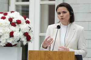 S. Cichanouskaja: baltarusiai nori, kad ES išplėstų sankcijas Minskui