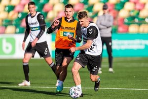 Futbolo rinktinės gynėjas E. Girdvainis: norime laimėti Baltijos taurę