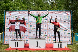 Baltijos čempionate Lietuvos rinktinės orientacininko nesustabdė net koją persmeigusi šaka