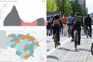 Virusas iš Lietuvos traukiasi rekordiškai greitai: prognozuoja, kada bus mažiau nei 100 atvejų per dieną