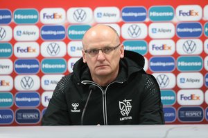 Estijos futbolo architekto iš Šveicarijos dūrio į ambicijas sulaukęs V. Urbonas: „Fortūna buvo ne mūsų pusėje“