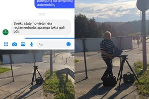 Nustebino trikojį statantis neuniformuotas pareigūnas: Lietuvos policija paaiškino, kas dirba su greičio matuokliu